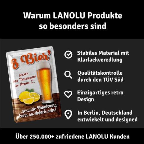 Blechschild 8 Bier