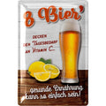 Blechschild 8 Bier