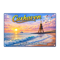 Blechschild 20x30cm – Cuxhaven mein Hafen an der Nordsee
