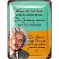 Blechschild Einstein Dummheit Spruch