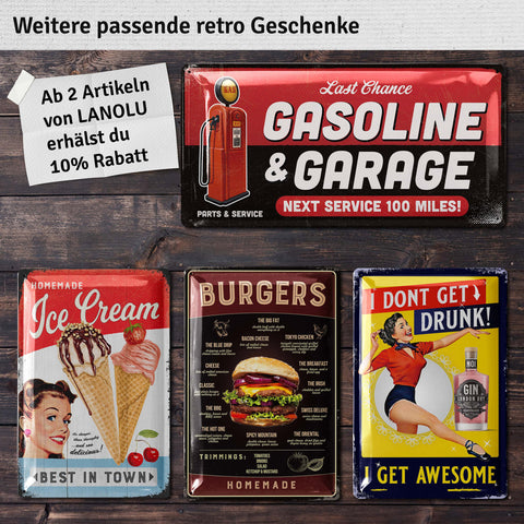 Blechschild American Diner