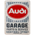 Audi Garage Parts Blechschild