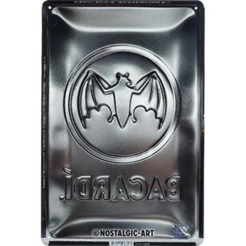 Bacardi Blechschild mit Logo