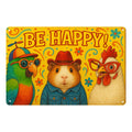 Be Happy Huhn Blechschild
