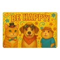 Be Happy Hund Blechschild