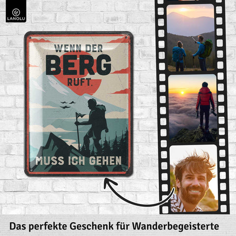 Blechschild Berg ruft