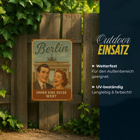 Berlin immer eine Reise Blechschild