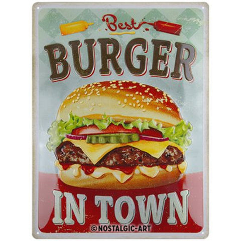 Best Burger in Town Blechschild