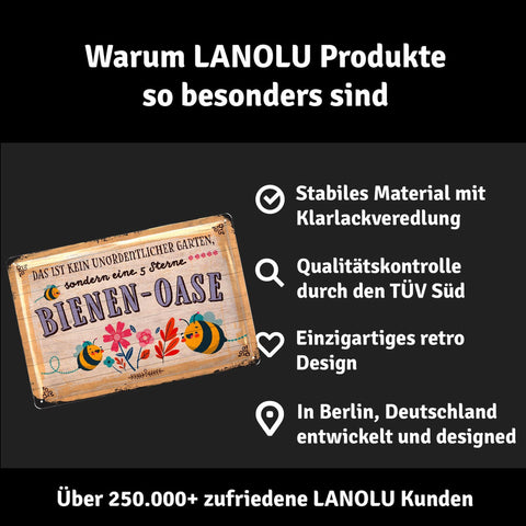Blechschild Bienen Oase