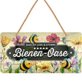 Blechschild Bienen Oase