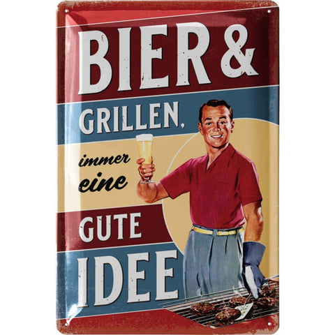 Bier Blechschilder und Biermotive Set