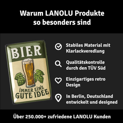 Blechschild Bier gute Idee