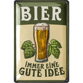Blechschild Bier gute Idee