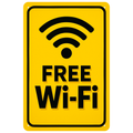 Blechschild Free Wifi