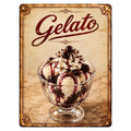 Blechschild 20x30cm – Gelato Amarena Eisbecher