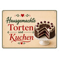 Blechschild 20x30cm – Hausgemachte Torten Wanddeko