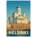 Blechschild Helsinki