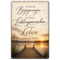 Blechschild 20x30cm – Lieblingsmenschen machen das Leben