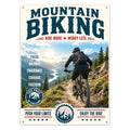 Blechschild 20x30cm – Mountain Biking Ride More Worry Less Schild