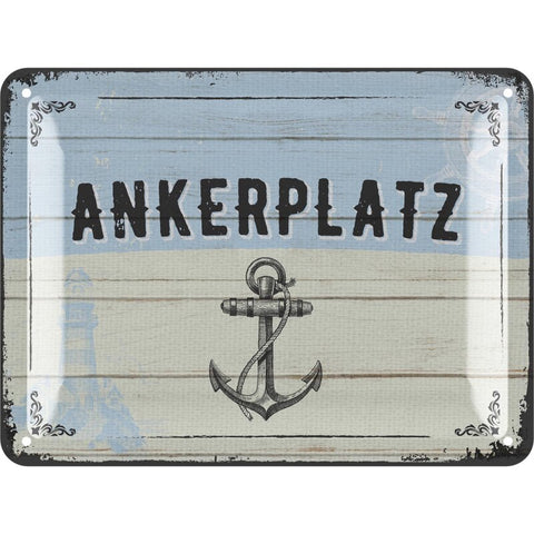 Blechschild Ankerplatz