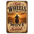 Blechschild 20x30cm – Two Wheels Motorrad Dekoschild