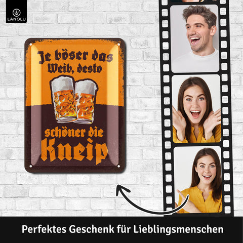Blechschild Bier Kneipe