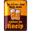 Blechschild Bier Kneipe