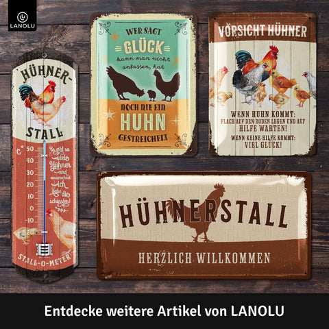 Blechschild Hühnerstall Boss