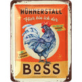 Blechschild Hühnerstall Boss