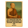 Buddha Zitat Name Blechschild