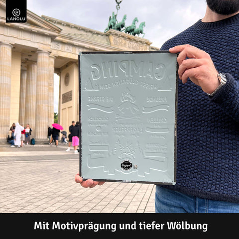 Blechschild Camping groß