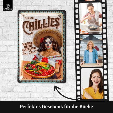 Blechschild Mexican Chillies