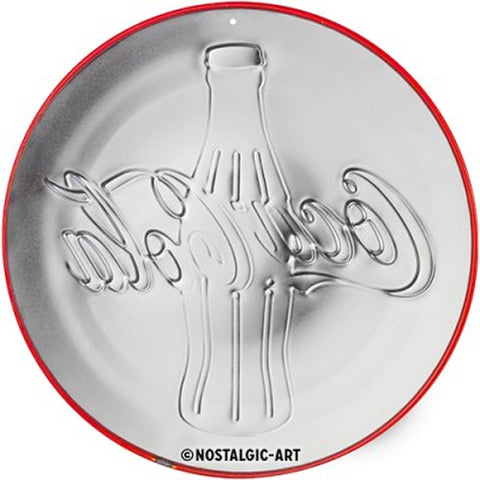 Coca-Cola Blechschild rund