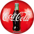 Coca-Cola Blechschild rund