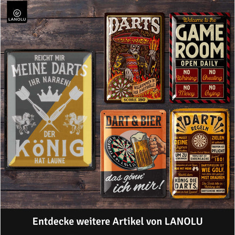 Blechschild Darts Mexikanisch