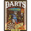 Blechschild Darts Mexican english