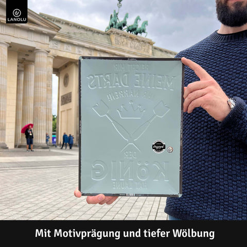 Blechschild Darts König