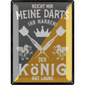 Blechschild Darts König