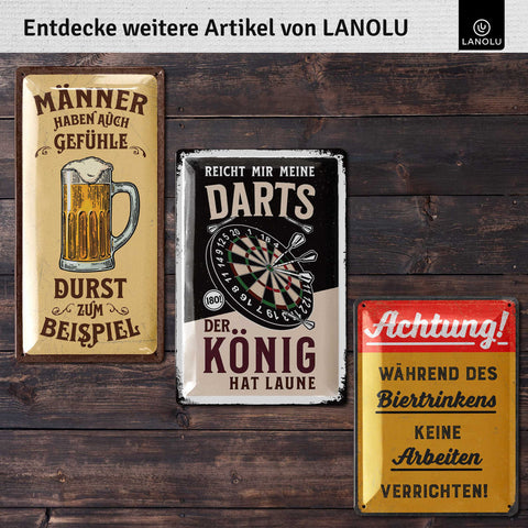 Blechschild Dart & Bier