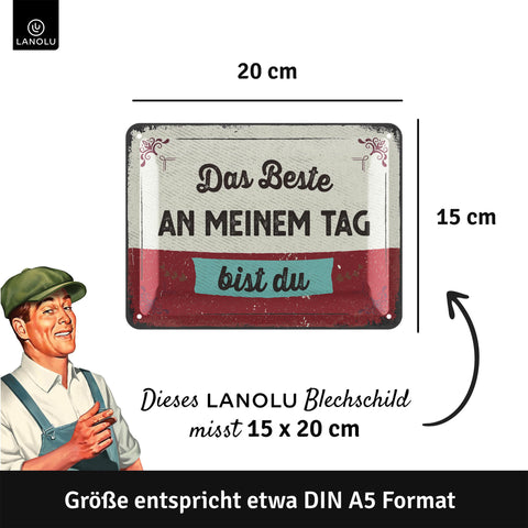 Blechschild Das beste bist du