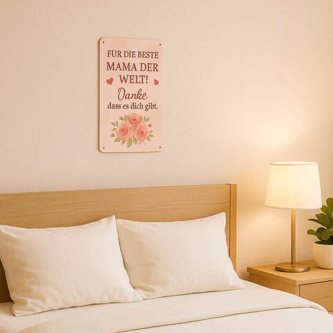 Die beste Mama der Welt Blechschild