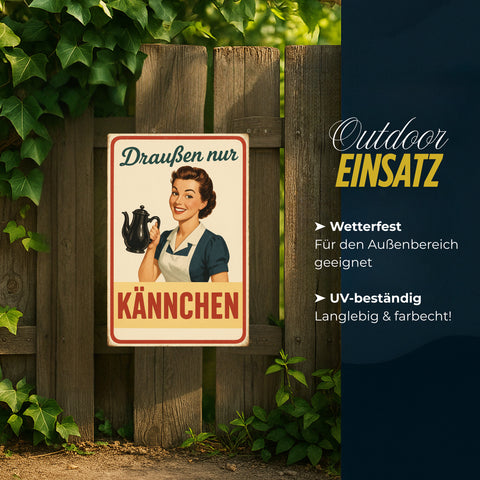Kännchen Blechschild