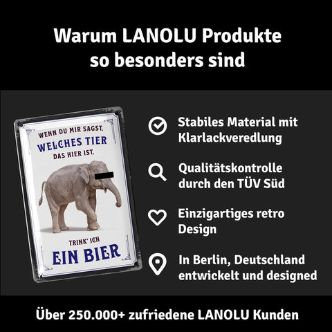Blechschild Elefant Bier