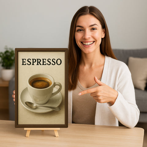 Espresso Blechschild