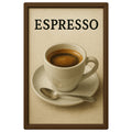 Espresso Blechschild