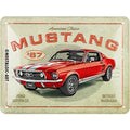 Ford Mustang - GT 1967 Red Blechschild