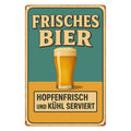 Frisches Bier Blechschild
