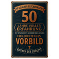 Fünfzig Jahre Blechschild