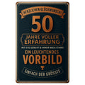 Fünfzig Jahre Blechschild - 20x30cm