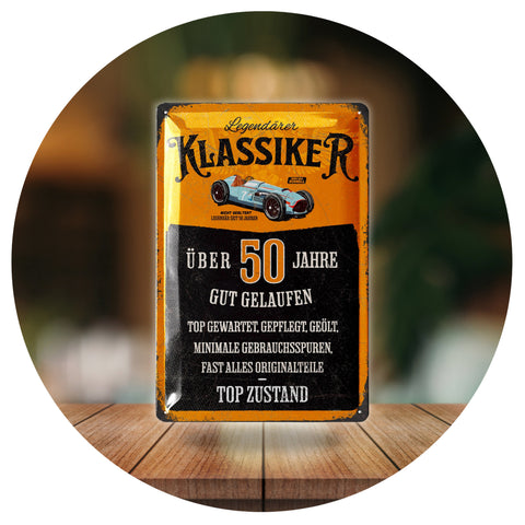 Blechschild Geburtstag Klassiker 50 Jahre